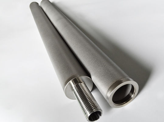 SS316L Porous Filter Elements For Beer Wort / O2 Inserts